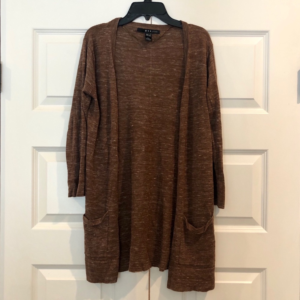 MNG Cardigan | Heather Brown